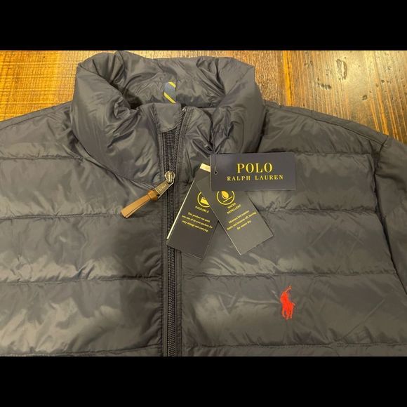 Polo Ralph Lauren Blue Lightweight Packable Bleeker Down Jacket Mens 2XB - Picture 3 of 6